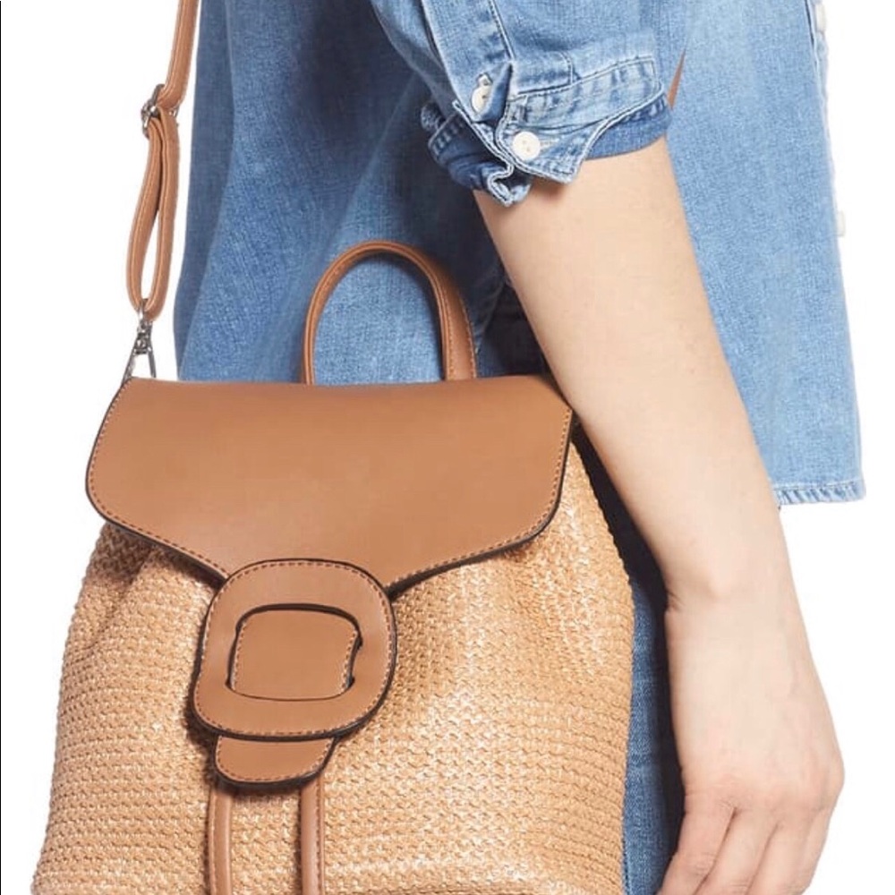 Convertible straw bag. - Picture 3 of 6
